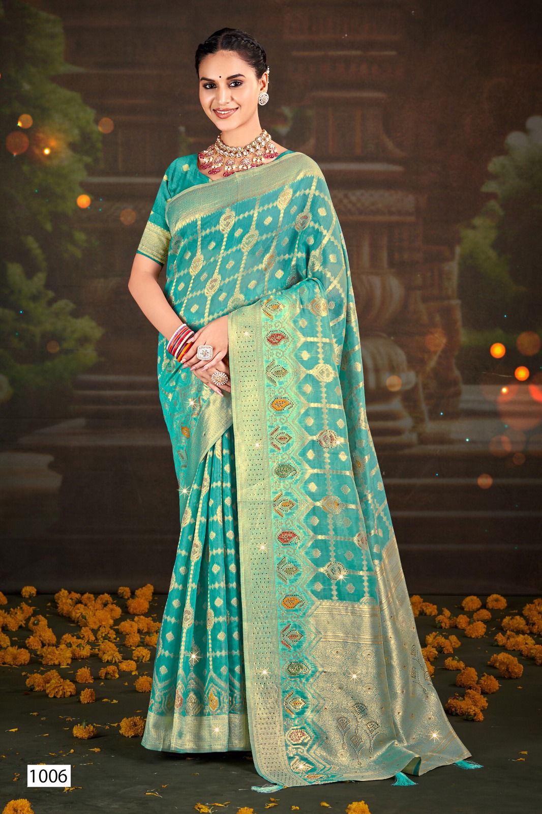 Sakshi Swarovski Vol 02 By Saroj Linen Cotton Designer Sarees Wholesale Price In Surat